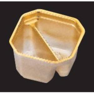 PS6.0-9ワンウェー富士型仕切 金(九つ用・嵌合タイプ)(100入)/業務用/新品/小物送料対象商品