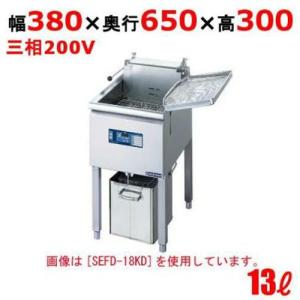 SEFD-13KD 電気フライヤー 13L（スタンドタイプ) 幅380×奥行650×高さ300(mm) 【業務用/新品】【送料無料】