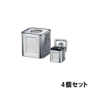 21-0 目盛付 角キッチンポット 30cm 取っ手付き 15300 日本製