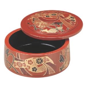 寿司桶 D．X富士型ちらし桶朱に結び /業務用/新品/小物送料対象商品