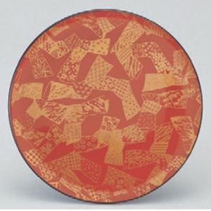 回転寿司皿 寿司皿朱結び 高さ21 直径:150/業務用/新品/小物送料対象商品