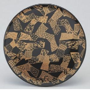 回転寿司皿 寿司皿黒結び /業務用/新品/小物送料対象商品