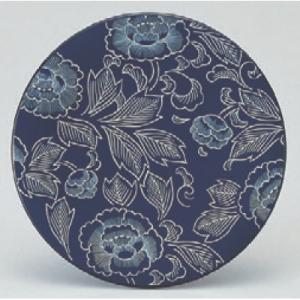 回転寿司皿 寿司皿紺に牡丹 /業務用/新品/小物送料対象商品