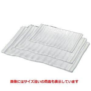 いぶし長角プレート陶磁器調白(小) SH塗 /樹脂製/業務用/新品/小物送料対象商品