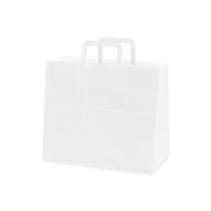HEIKO 紙袋 H25チャームバッグ 32-7（平手） 晒白無地 50枚/業務用/新品/送料800円(税別)｜tenpos