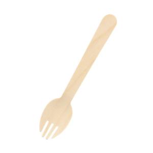 木製フォークスプーン140mm未晒紙完封100本入/業務用/新品/送料800円(税別)