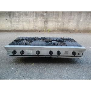 中古】4口ガスレンジ コメットカトウ XY-1260T-C 幅1200×奥行600×高さ 