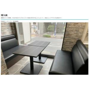 ベンチソファ(収納式) W1050 ブラック色...の詳細画像5