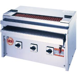 【業務用/新品】 ヒゴグリラー 焼鳥専用 卓上式グリラー 三相200V 3P-204KC 幅610×奥行410×高さ390mm 【送料無料】