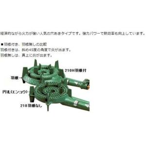 TS-210 【タチバナ】鋳物コンロ 二重 羽...の詳細画像1