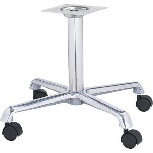 ハヤシ アルミダイキャストイス脚　キャスター付 ベースサイズ：A600×B440×C440×【高さ指定可】 品番：DC-C-600 塗装カラー：11-C ポール：50φ/送料別