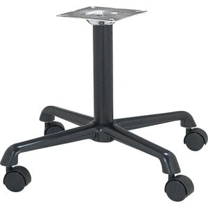 ハヤシ アルミダイキャストイス脚　キャスター付 ベースサイズ：A600×B440×C440×【高さ指定可】 品番：DC-C-600 塗装カラー：44-C ポール：50φ/送料別