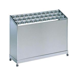 アンブラーPCX 33S 傘立て 傘 背板なし 鍵 ステンレス キャスター付 マスターキー付 傘入れ 傘立 33本立 YA-73L-SA 山崎産業 ※受注生産※ メーカー直送品