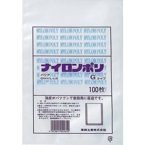 ikazo　100枚✖️10袋　福助工業 ナイロンポリ TLタイプ 福助工業 ナイロンポリTLタイプ 10-20 4000枚 100×200mm : 店舗用品