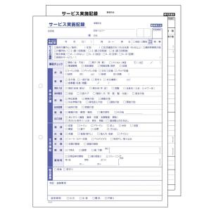 訪問介護伝票 介護サービス実施記録 複写式 2P A5判 HK-3S 50組100枚1
