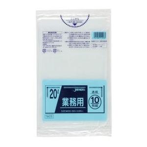 ジャパックス 業務用ポリ袋 45L 透明 0.020mm 600枚 10枚×60冊入 TM48 