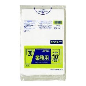 ジャパックス 業務用ポリ袋 20L 半透明  0.020mm 600枚 10枚×60冊入 TM29