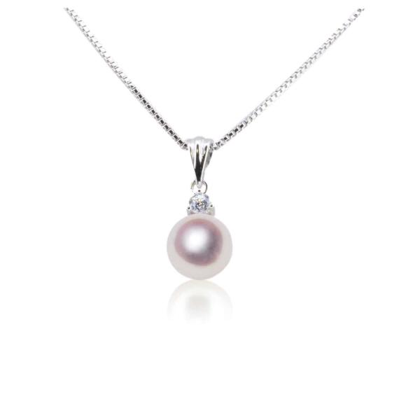 【即納】真珠 ペンダント SV 8.5mm ネックレス 一粒 あこや アコヤ 宇和島 パール 誕生日...