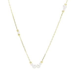 K10 10金 ネックレス パール ミラーボール レディース RITA JEWELRY 誕生石 RTP7006 彼女 妻 誕生日 プレゼント 母の日 ギフト｜tenshinotamago