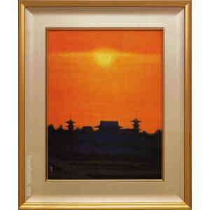 平山郁夫 絵画 月華厳島 【複製】【美術印刷】【巨匠】【横長】 : 叙勲