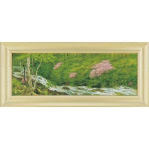 奥田元宋 作 彩美版 特別版 秋渓淙々 額装 奥田元宋 『秋渓淙々』 - 北海道画廊