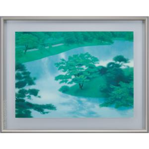 美品 掛け軸 浜田三郎作 塔のある風景図 共箱 太巻き付 水墨画 浜田三郎 塔のある風景 | 掛軸(掛け軸)販売／表装ご依頼は掛軸