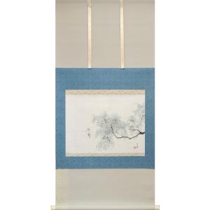 松原日沙史 ( 久治郎 ) 「 三宝柑 」 掛軸 尺八横 : 内田画廊 - 通販