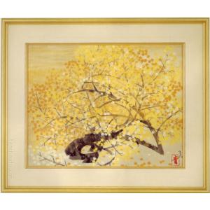 前田青邨　絵画　紅葉　　【複製】【美術印刷】【巨匠】【変型特寸】｜tenshoudo