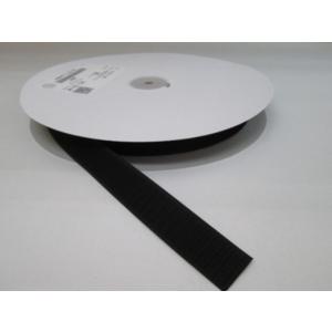 マジックテープ クラレ製　２５ｍｍ×２５ｍ　縫製用　黒−Ａ（オス）｜tenten-tent