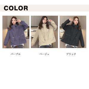 マウンテンパーカー 通気 ジャケット 春 無地...の詳細画像5