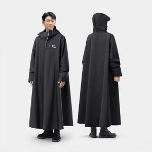 メンズ 雨具 通学 ロング丈 レインコート 軽...の詳細画像3