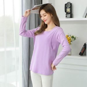 マタニティ 体型カバー 授乳服 秋 クルーネッ...の詳細画像2