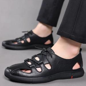 オフィス メンズサンダル メッシュシューズ 蒸...の詳細画像2