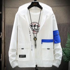 UVカットパーカー 紫外線対策 配色 薄手 軽...の詳細画像2