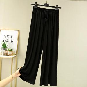 ロング丈 ワイドパンツ モダール生地 リラック...の詳細画像1