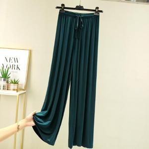 ロング丈 ワイドパンツ モダール生地 リラック...の詳細画像2