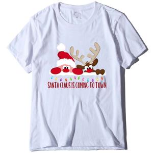 tシャツ クリスマス服 Tシャツ 四季兼用 メ...の詳細画像1