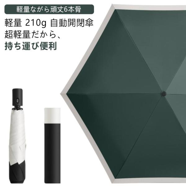 男女兼用 軽量 折りたたみ傘 スイッチ式 ワンタッチ 折りたたみ 超撥水 バックに収納可能 ボタン式...