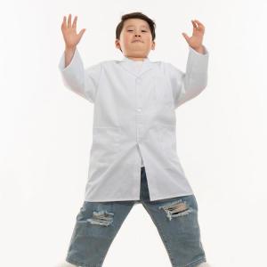 キッズ 子供の白いコート 子供 子供用白衣 医...の詳細画像1