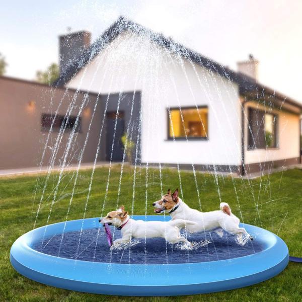 噴水マット 噴水池 水遊び 噴水 ペット用 犬用 100/150/170cm 滑り止め 子供用 噴水...