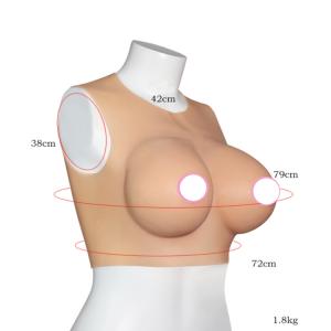 シリコンバスト 軽量型 綿充填 B-Fカップ ...の詳細画像1
