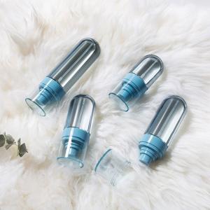 マクラメ編みボトルケース スプレー容器付き】20ml 青ボトル 白ノズル