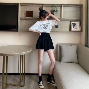 パンツ レディース ショート丈 ガウチョパンツ...の詳細画像2