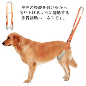歩行補助ハーネス ララウォーク ナチュラルマリン 「 大型犬用
