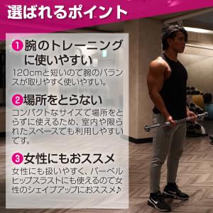 バーベルシャフト 120cm ストレートシャフ...の詳細画像1
