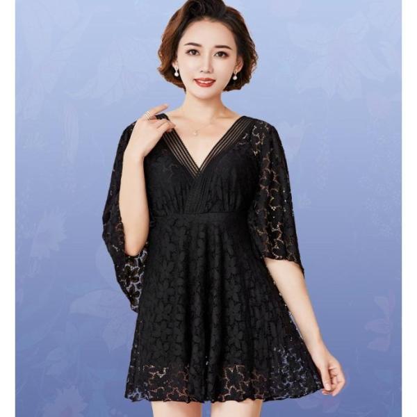 水着レディース 体型カバー 大きいサイズ 3L 4L 5L 6L 水着 レディース ワンピース水着 ...