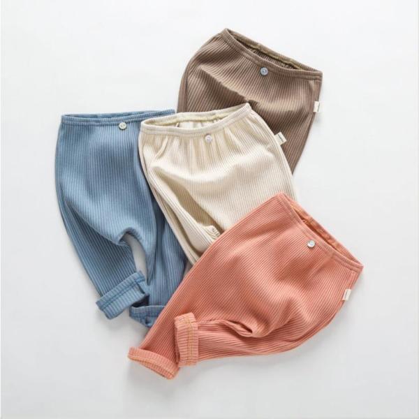 子供ロングパンツ　無地　全4色