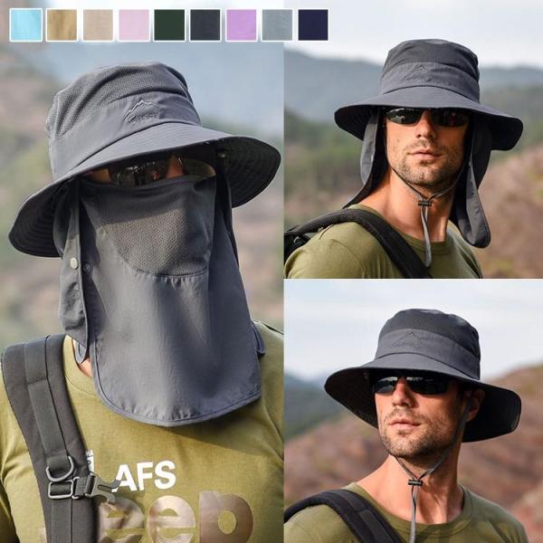 帽子 メンズ レディース つば広 ハット 紫外線対策用 ワークキャップ アウトドア 日よけ UVカッ...