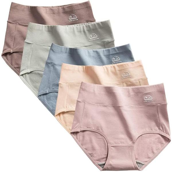 ショーツ レディース 深め綿オーガニックコットン 柔らか 締め付けない パンツ すっぽりショーツ 3...