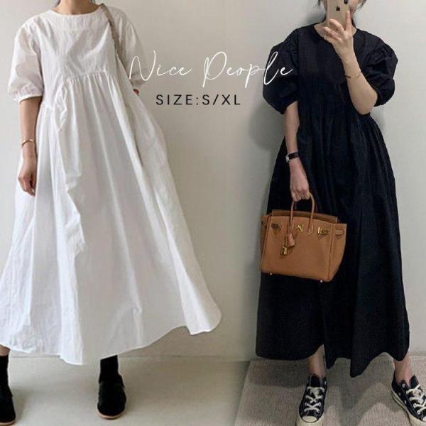 ワンピース レディース ロングワンピース S・XL エスドットエックスエル 綿100％ 綿 コットン...